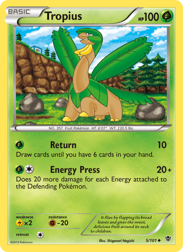 Tropius, carte 5 de Plasma Blast