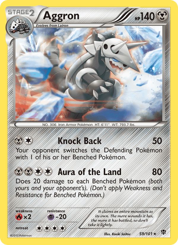 Aggron, card 59 from Plasma Blast
