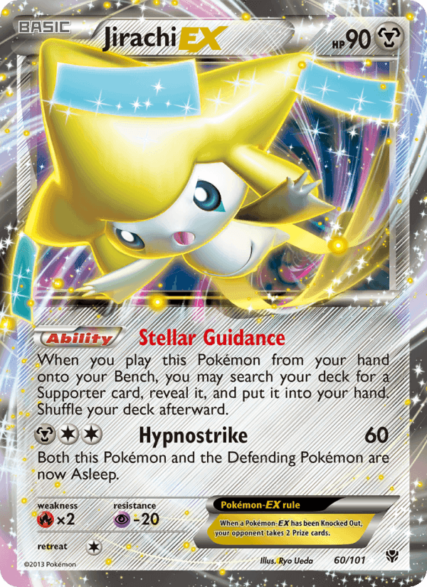 Jirachi-EX, card 60 from Plasma Blast