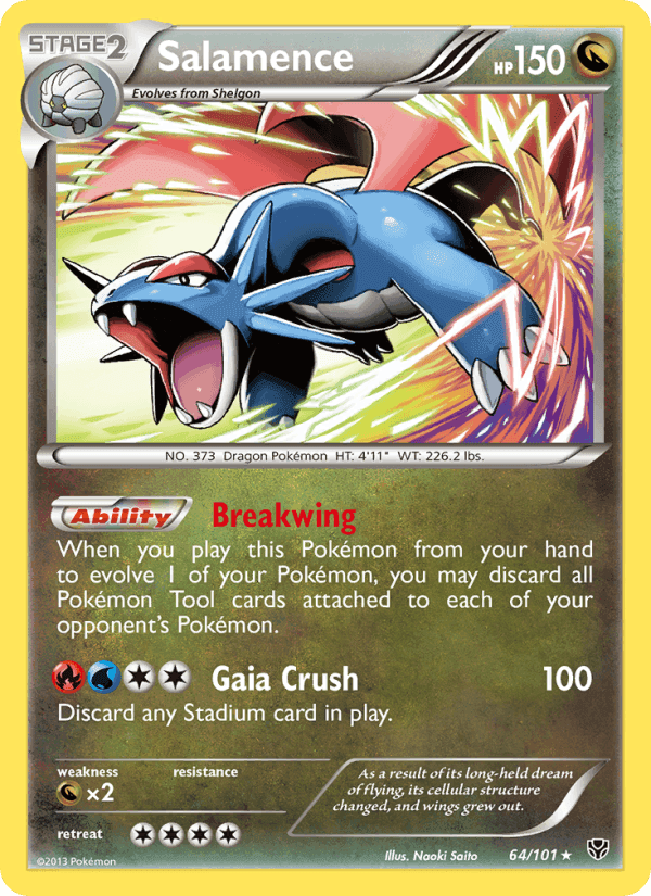 Salamence, card 64 from Plasma Blast