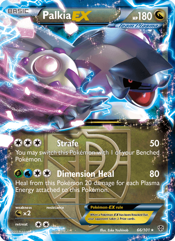 Palkia-EX, card 66 from Plasma Blast