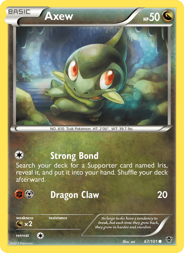Axew, card 67 from Plasma Blast