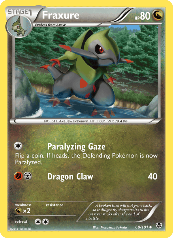 Fraxure, card 68 from Plasma Blast