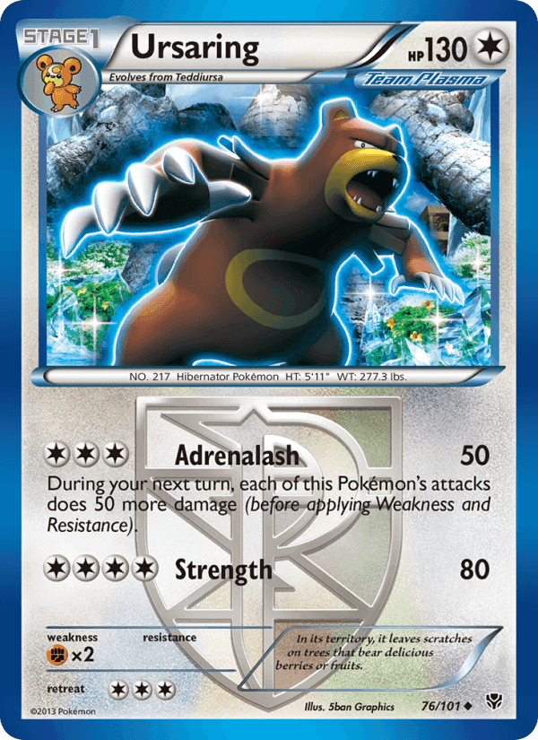 Ursaring, card 76 from Plasma Blast