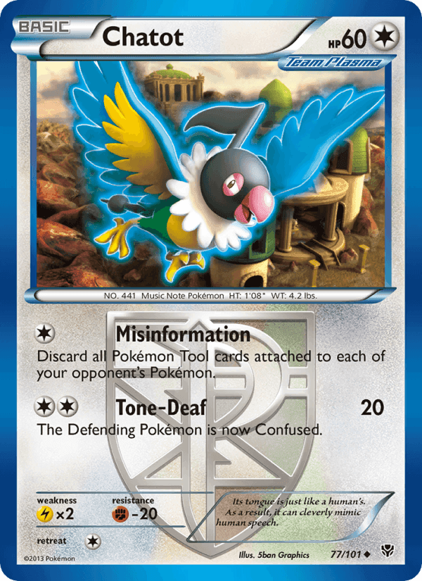 Chatot, card 77 from Plasma Blast
