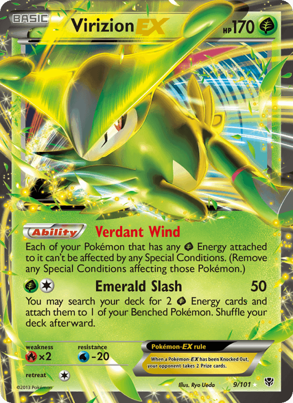 Virizion-EX, carta 9 de Plasma Blast