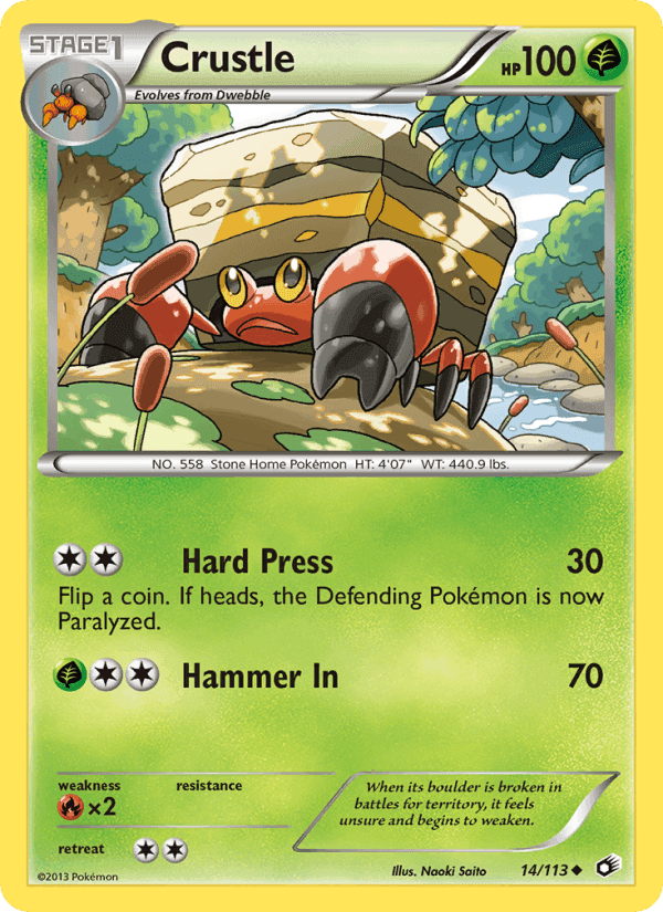 Crustle, carte 14 de Legendary Treasures
