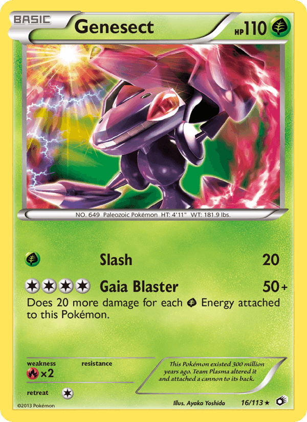 Genesect, carta 16 de Tesouros Lendários