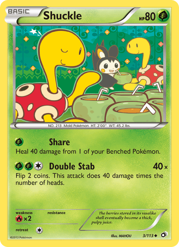 Shuckle, carta 3 di Legendary Treasures