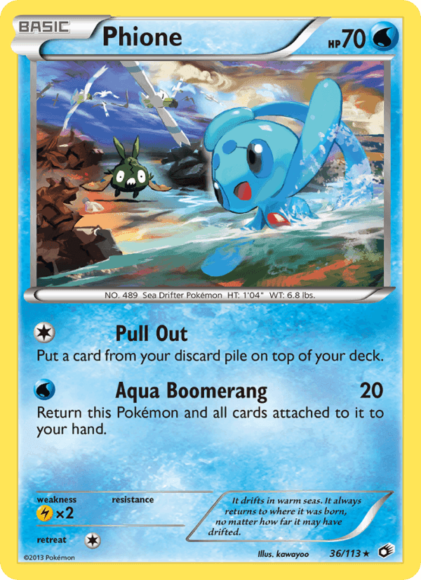 Phione, card 36 from Legendary Treasures