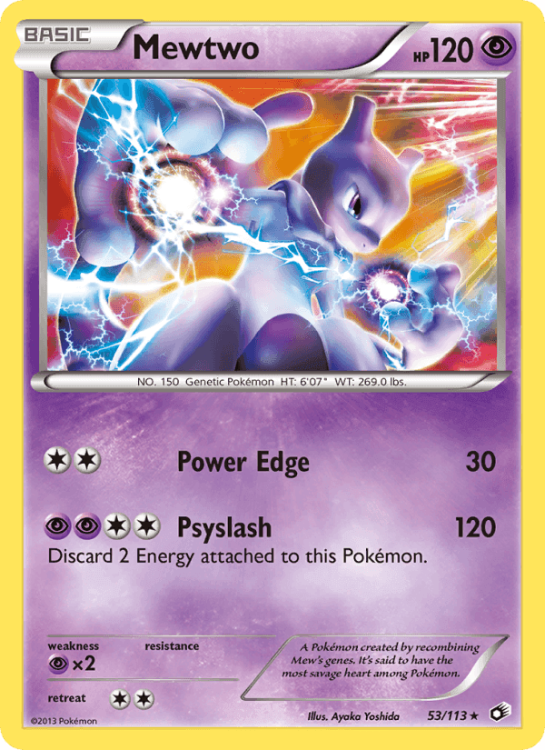 Mewtwo, carte 53 de Legendary Treasures