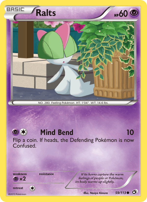 Ralts, carta 59 di Legendary Treasures