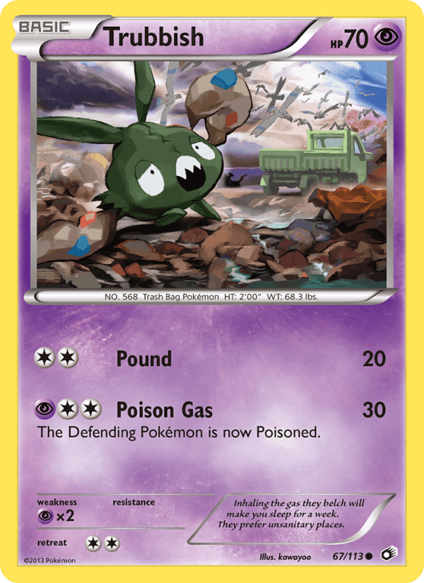 Trubbish, card 67 from Legendary Treasures