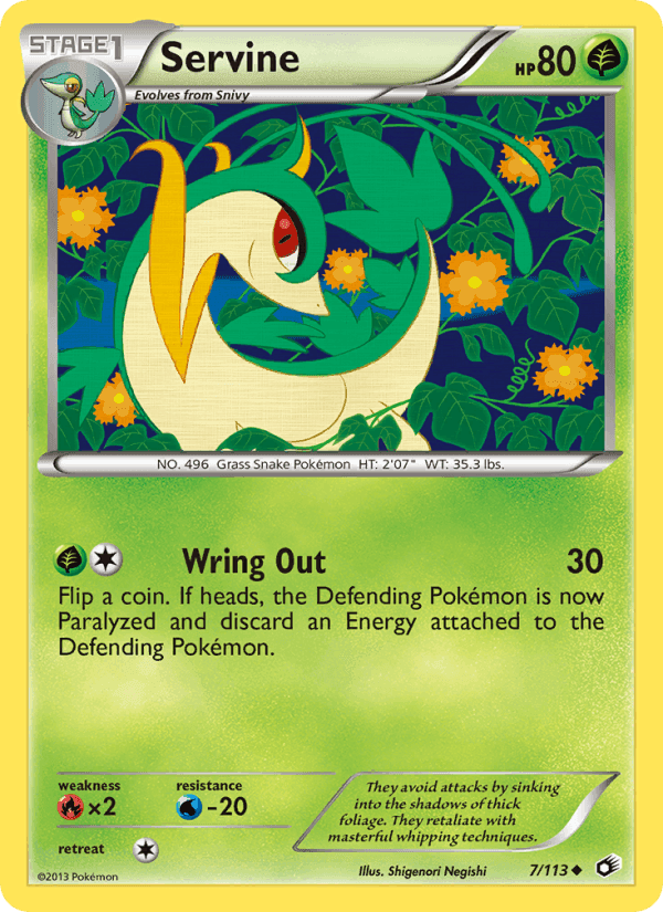 Servine, carte 7 de Legendary Treasures