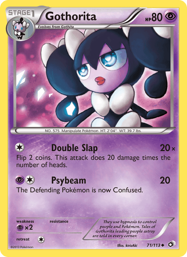 Gothorita, card 71 from Legendary Treasures