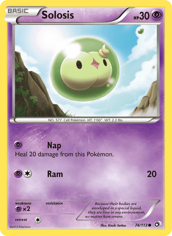 Solosis, card 74 from Legendary Treasures