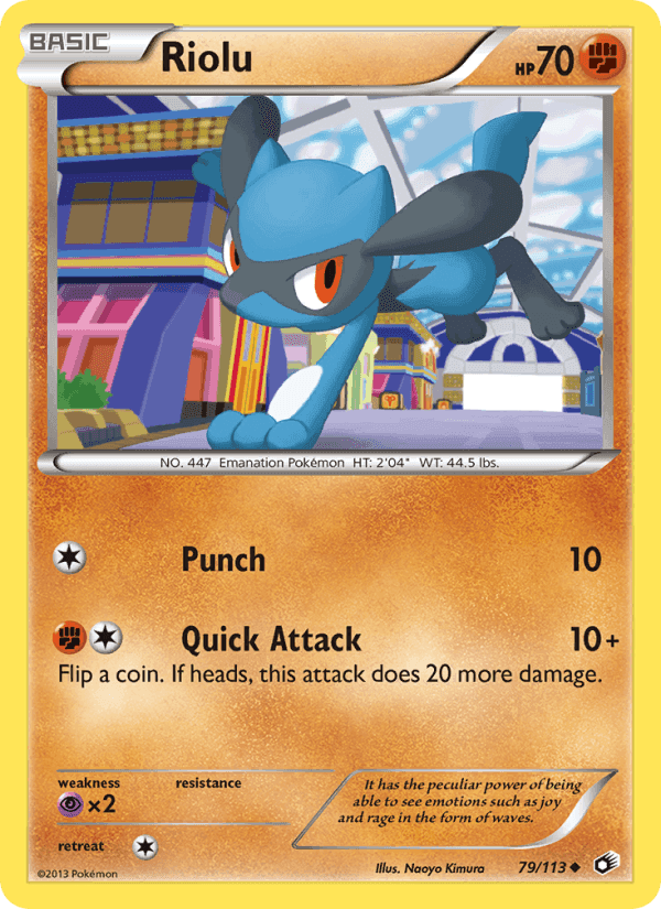 Riolu, card 79 from Legendary Treasures