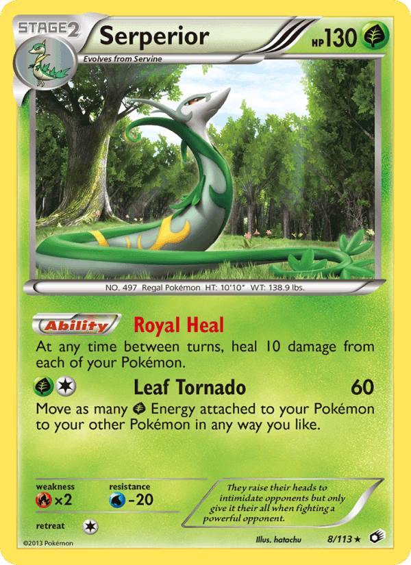 Serperior, carta 8 di Legendary Treasures