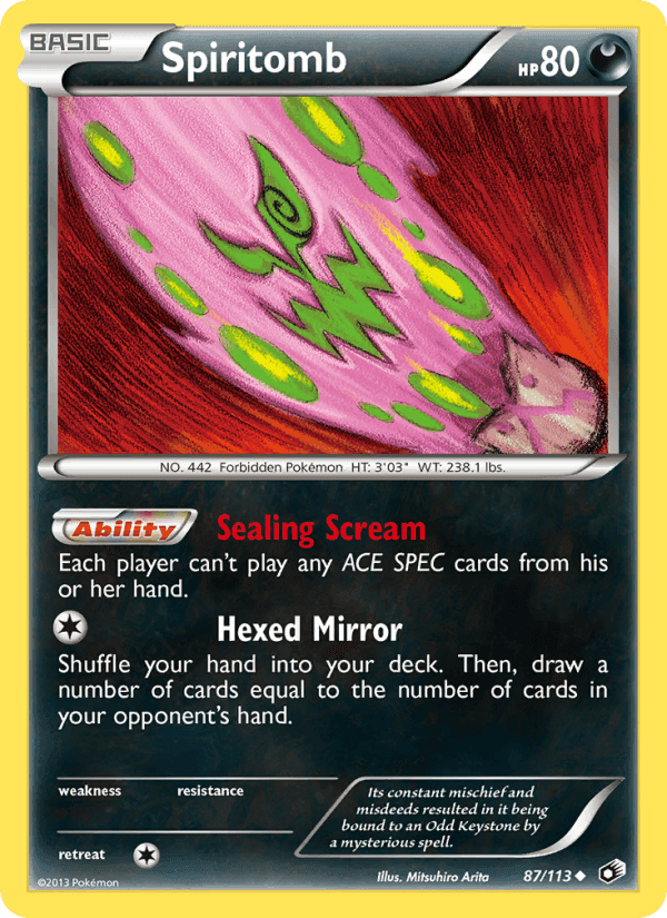 Spiritomb, card 87 from Legendary Treasures