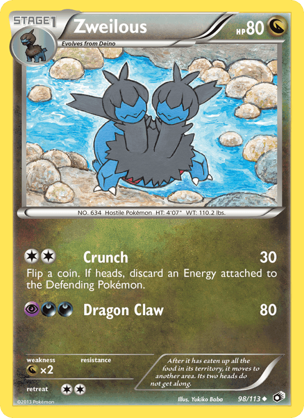 Zweilous, card 98 from Legendary Treasures