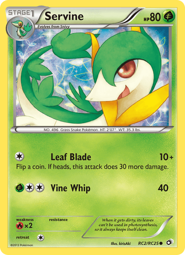 Servine, card RC2 from Legendary Treasures