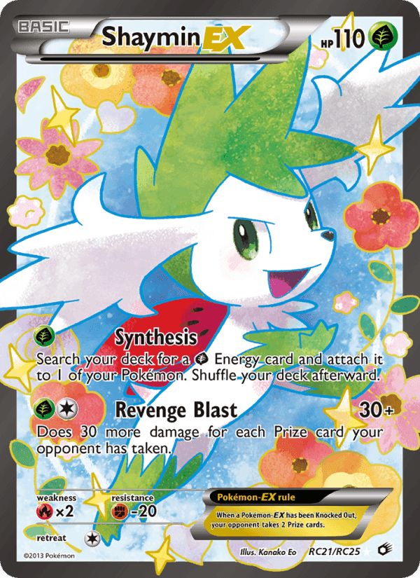 Shaymin-EX, carta RC21 de Tesouros Lendários
