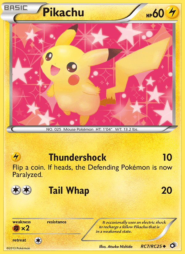 Pikachu, carte RC7 de Legendary Treasures