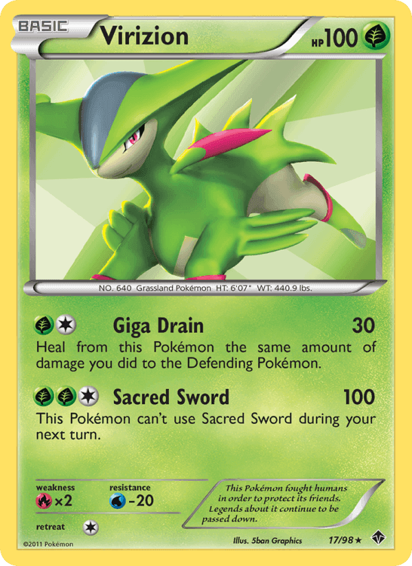 Virizion, card 17 from Emerging Powers