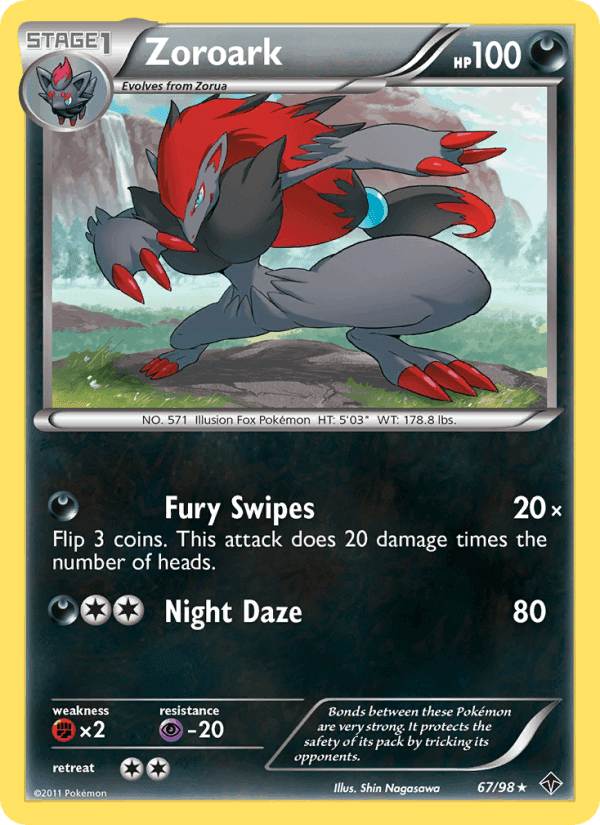 Zoroark, card 67 from Emerging Powers