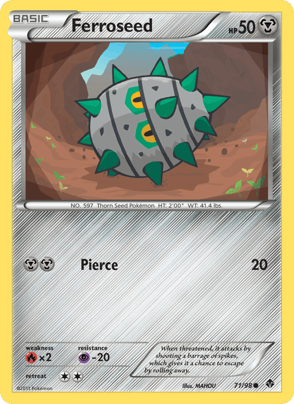 Ferroseed, card 71 from Emerging Powers