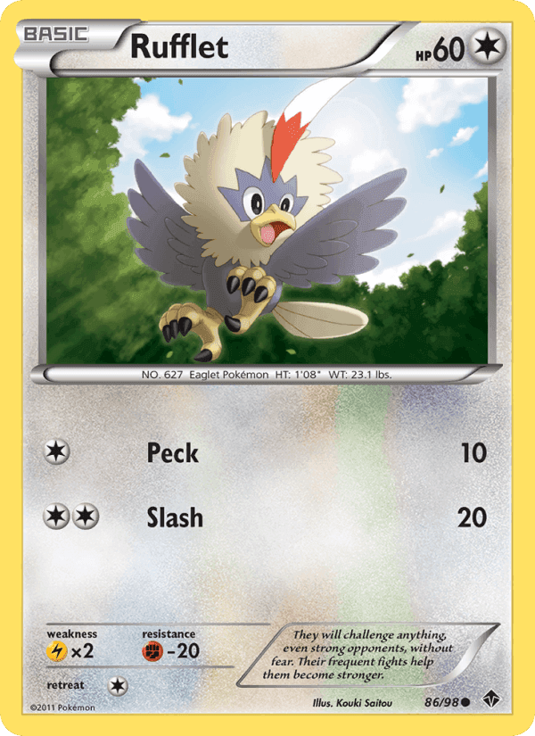 Rufflet, card 86 from Emerging Powers