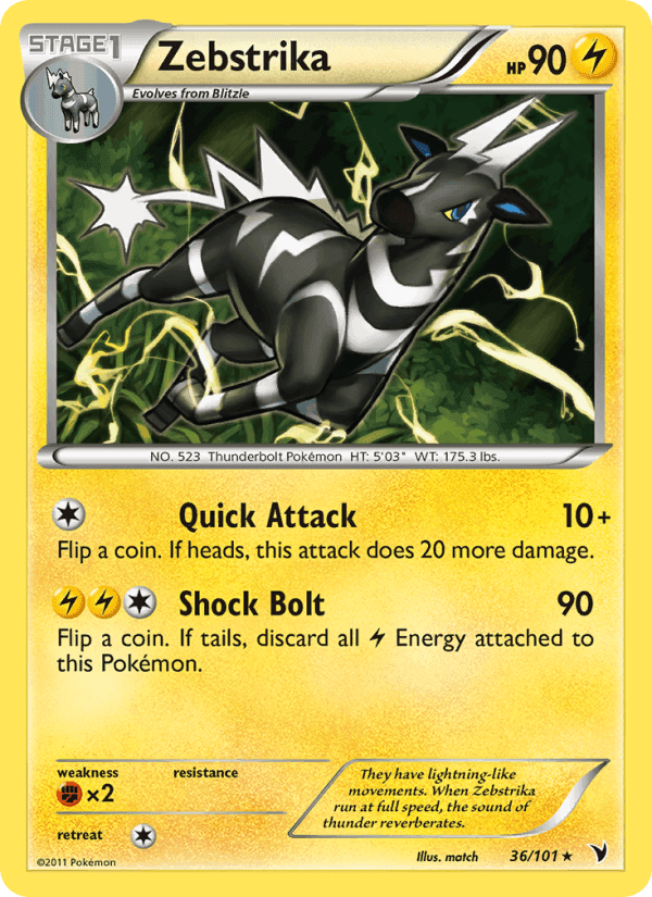 Zebstrika, card 36 from Noble Victories