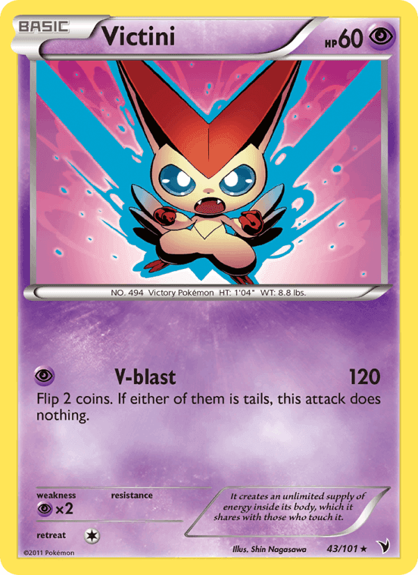 Victini, carta 43 di Noble Victories