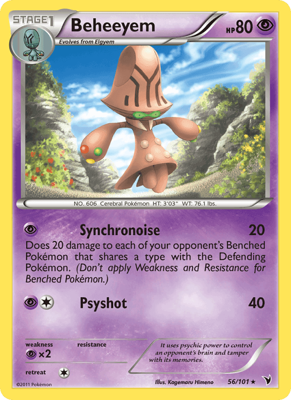 Beheeyem, carta 56 di Noble Victories