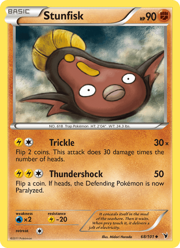 Stunfisk, card 68 from Noble Victories