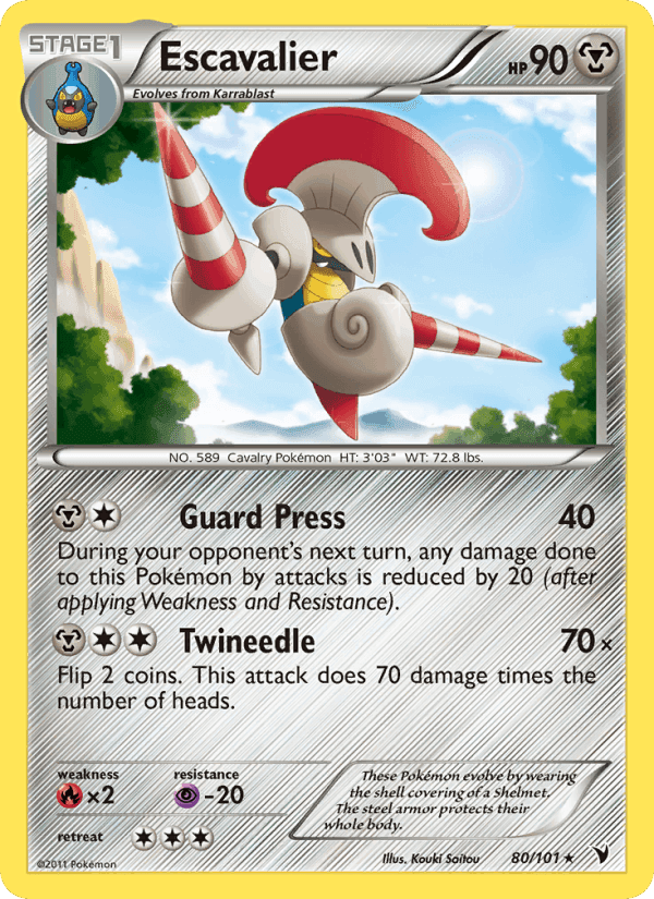 Escavalier, card 80 from Noble Victories