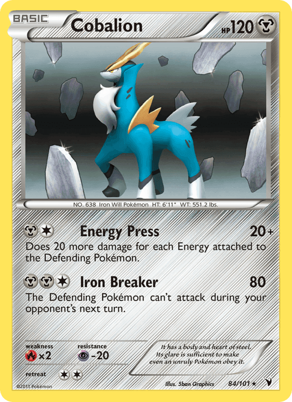 Cobalion, card 84 from Noble Victories