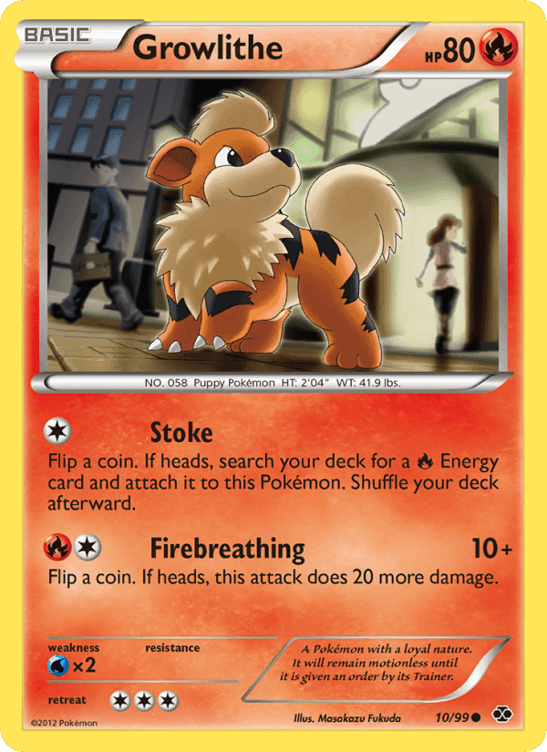 Growlithe, carta 10 de Next Destinies