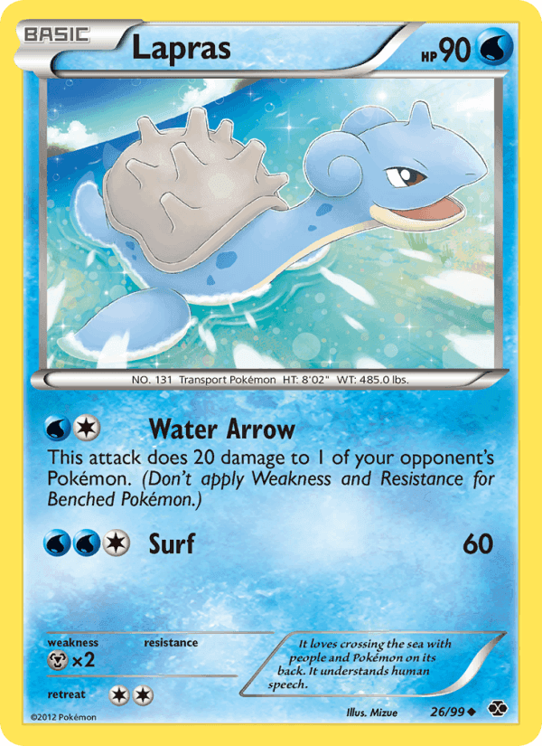 Next Destinies の 26 番、Lapras