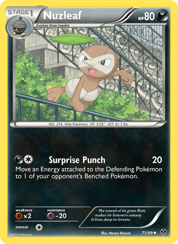 Nuzleaf, card 71 from Next Destinies
