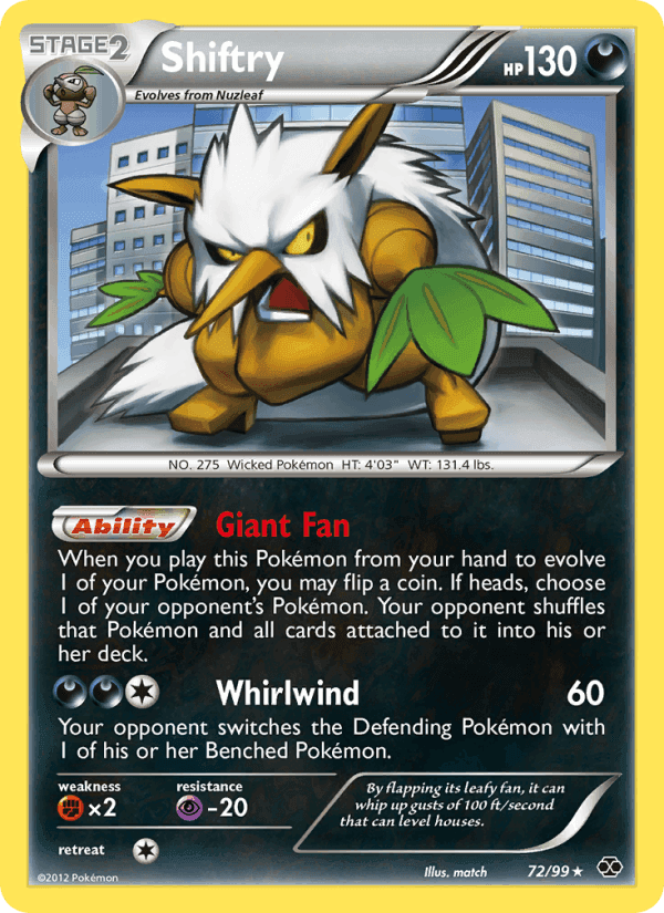 Shiftry, card 72 from Next Destinies