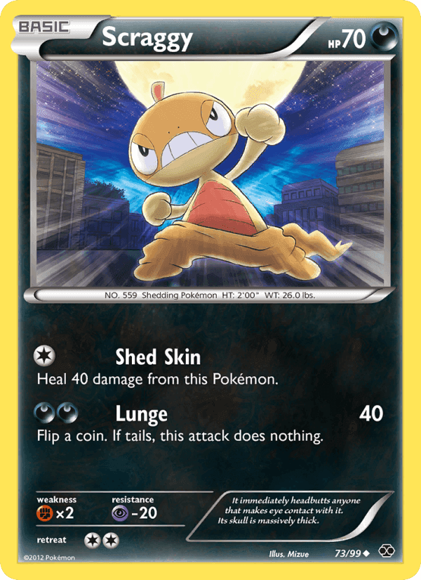 Scraggy, card 73 from Next Destinies
