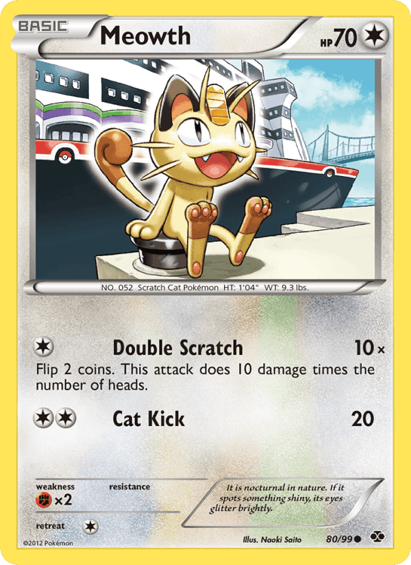 Meowth, card 80 from Next Destinies