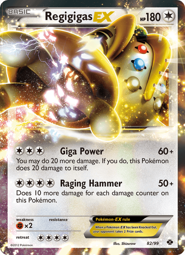 Regigigas-EX, card 82 from Next Destinies