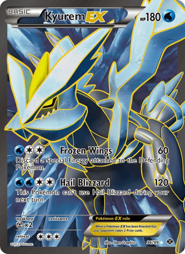 Kyurem-EX, card 96 from Next Destinies