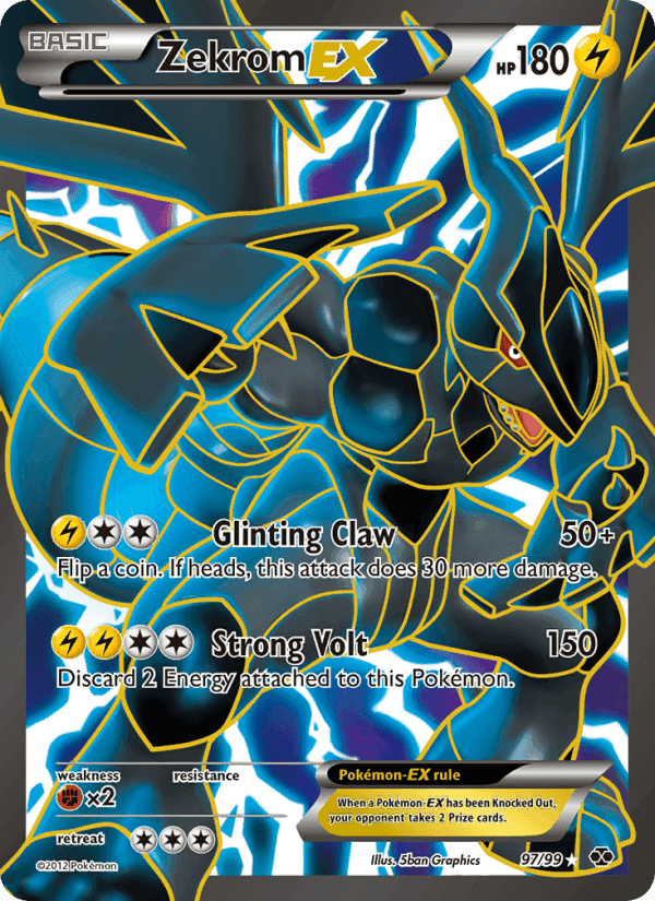 Zekrom-EX, card 97 from Next Destinies