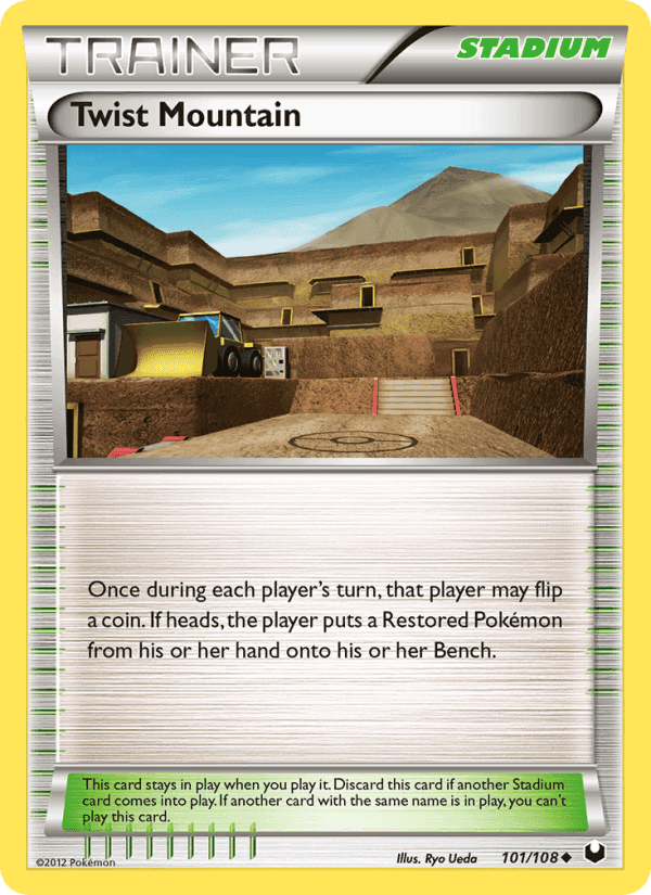 Twist Mountain, card 101 from Dark Explorers