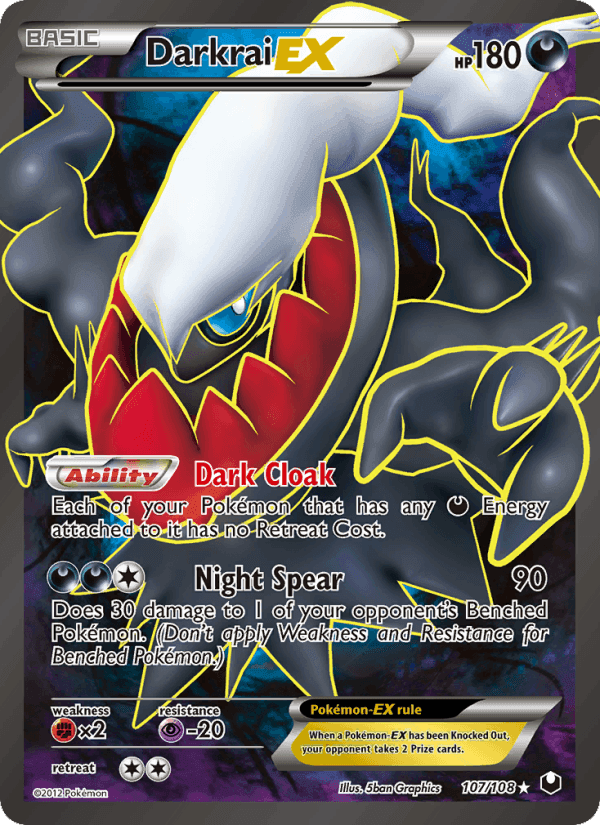 Darkrai-EX, carta 107 di Dark Explorers