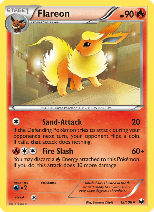 Dark Explorers の 12 番、Flareon