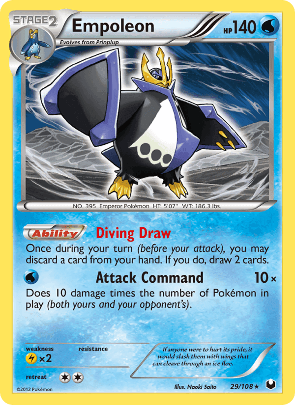 Empoleon, carta 29 de Dark Explorers